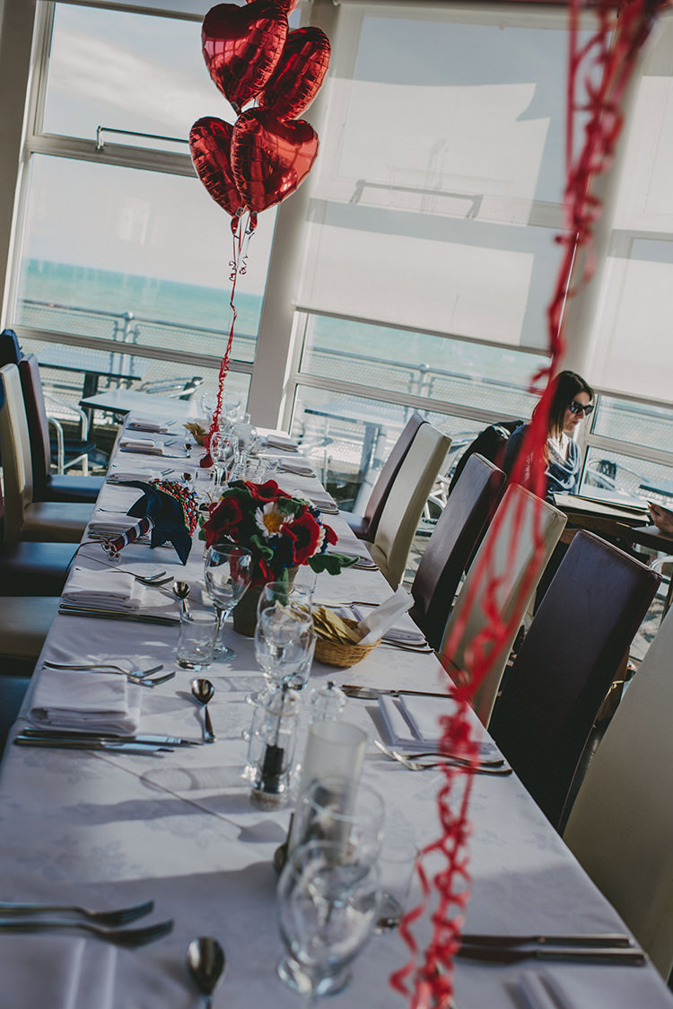 Intimate Red Seaside Brighton Wedding http://www.jmcsweeneyphotography.co.uk/