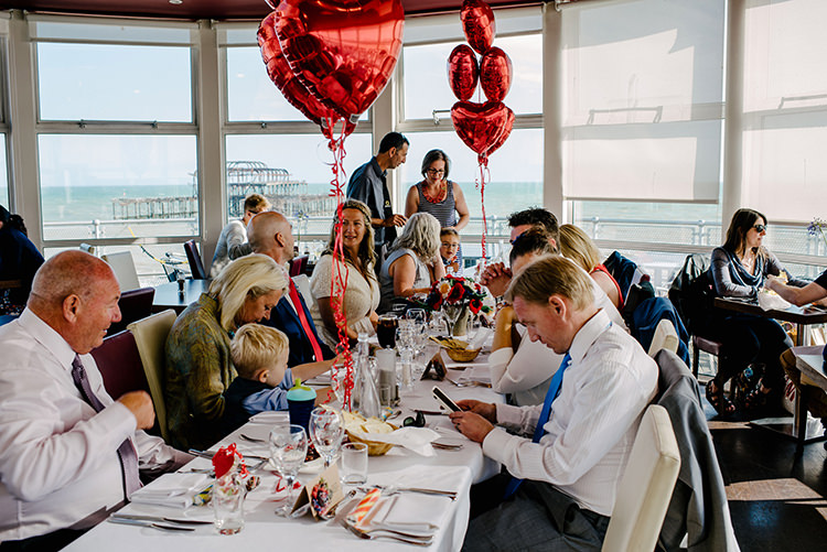 Intimate Red Seaside Brighton Wedding http://www.jmcsweeneyphotography.co.uk/