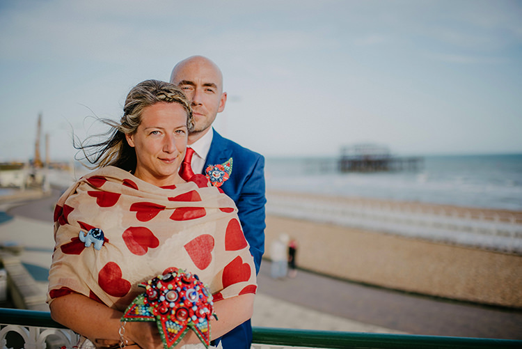 Intimate Red Seaside Brighton Wedding http://www.jmcsweeneyphotography.co.uk/