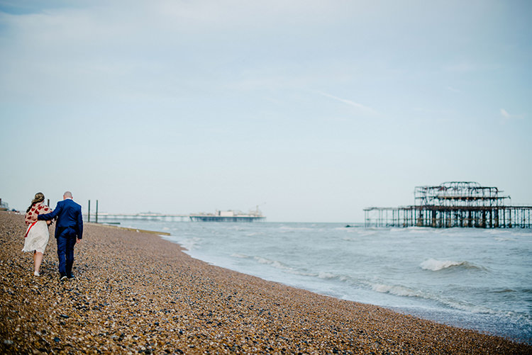 Intimate Red Seaside Brighton Wedding http://www.jmcsweeneyphotography.co.uk/