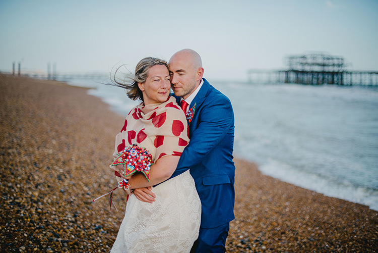 Intimate Red Seaside Brighton Wedding http://www.jmcsweeneyphotography.co.uk/