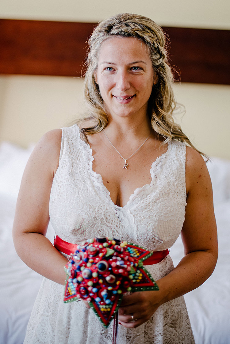Hair Make Up Bride Bridal Natural Pretty Intimate Red Seaside Brighton Wedding http://www.jmcsweeneyphotography.co.uk/