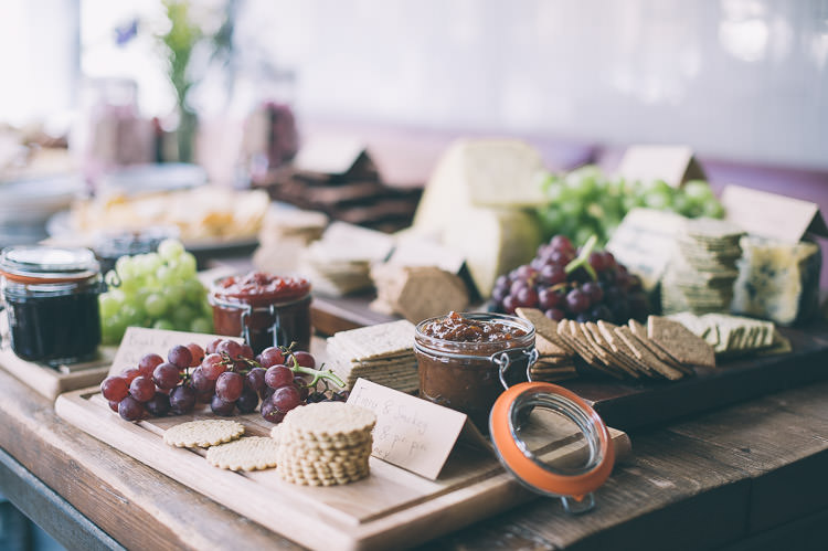 Crackers Cheese Chutney Colourful Low Key London Wedding http://www.remaininlightphotography.com/