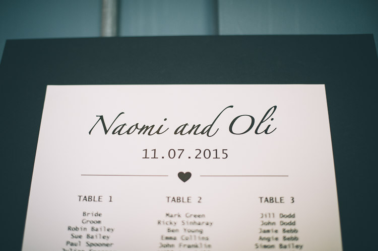 Seating Table Plan Chart Modern Colourful Low Key London Wedding http://www.remaininlightphotography.com/