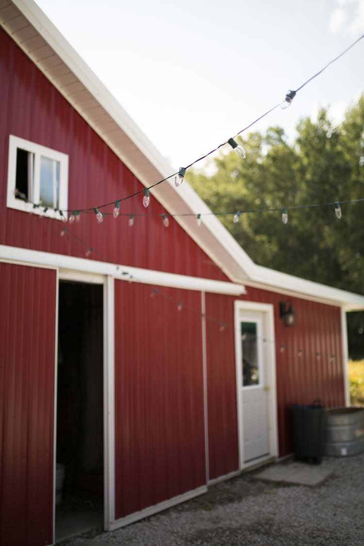 Fairy Lights Rustic Reception Venue Country Farm Barn Wedding Ohio http://www.caseyclarkphotography.net/ 