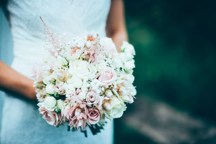 White Pink Bouquet Flowers Bride Bridal Astilbe Rose Rustic Relaxed Country House Wedding http://www.faircloughphotography.co.uk/