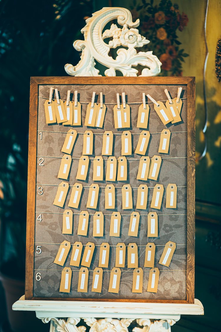 Frame Luggage Tag Peg Table Seating Plan Chart Rustic Relaxed Country House Wedding http://www.faircloughphotography.co.uk/