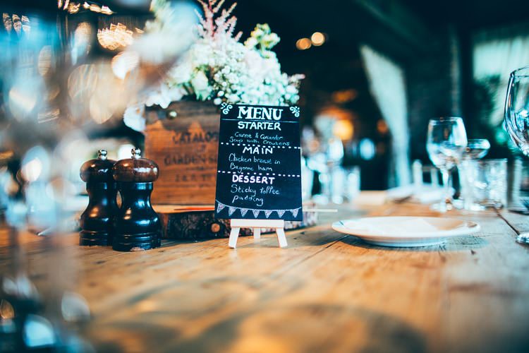 Black Board Menu Rustic Relaxed Country House Wedding http://www.faircloughphotography.co.uk/
