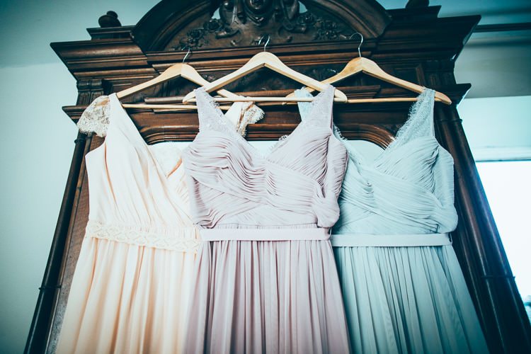 Pastel Bridesmaid Dresses Rustic Relaxed Country House Wedding http://www.faircloughphotography.co.uk/