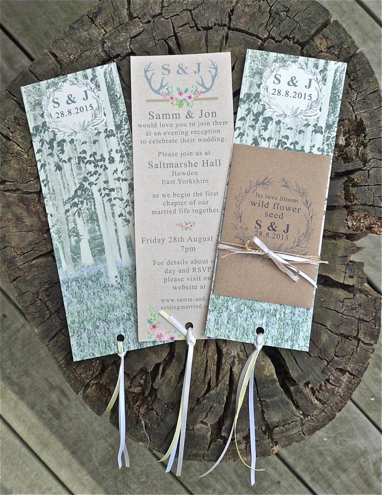 Ethereal Forest Eclectic Fairytale Wedding Stationery Invitations