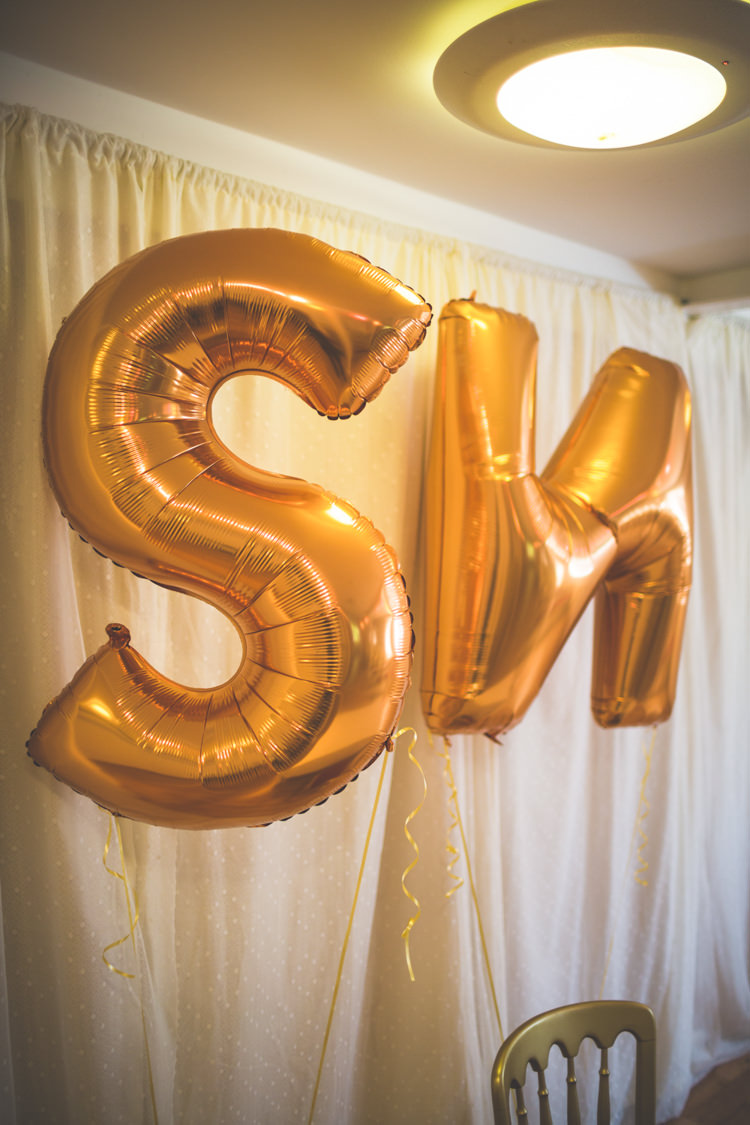 Giant Letter Balloons DIY Pink Gold Quirky Wedding http://photography34.co.uk/