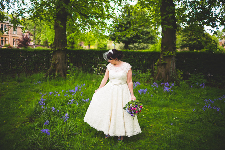 Short Dress Bride Bridal Flossy Dossy DIY Pink Gold Quirky Wedding http://photography34.co.uk/
