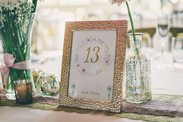 Table Number Frames Blush Pink Rose Gold Barn Wedding http://www.robtarren.co.uk/