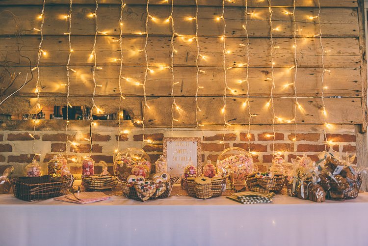 Buscuit Bar Sweetie Table Blush Pink Rose Gold Barn Wedding http://www.robtarren.co.uk/