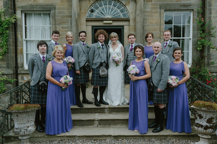 Long Purple Bridesmaid Dresses Pastel Summer Marquee Country Estate Wedding http://www.rooftopmosaic.com/