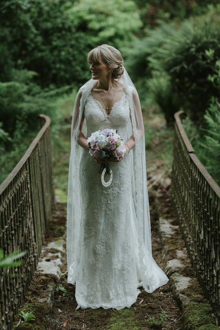Lusan Mandongus Dress Gown Bride Bridal Lace Veil Pastel Summer Marquee Country Estate Wedding http://www.rooftopmosaic.com/