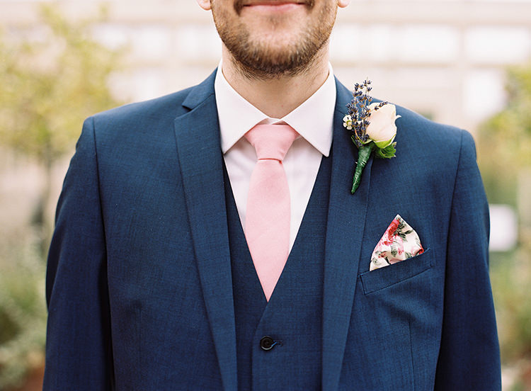 Mrs Bow Tie Pink Buttonhole Pretty Floral Wonderland DIY Wedding http://www.victoriaphippsphotography.co.uk/