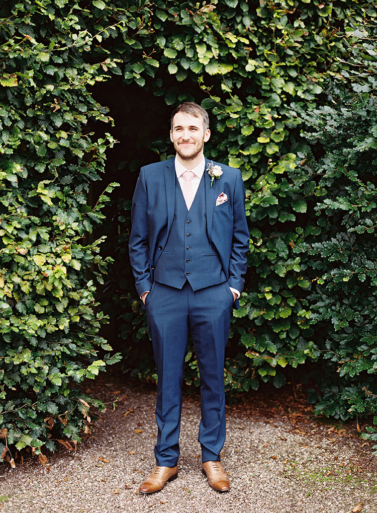 Navy Blue Suit Next Groom Pretty Floral Wonderland DIY Wedding http://www.victoriaphippsphotography.co.uk/
