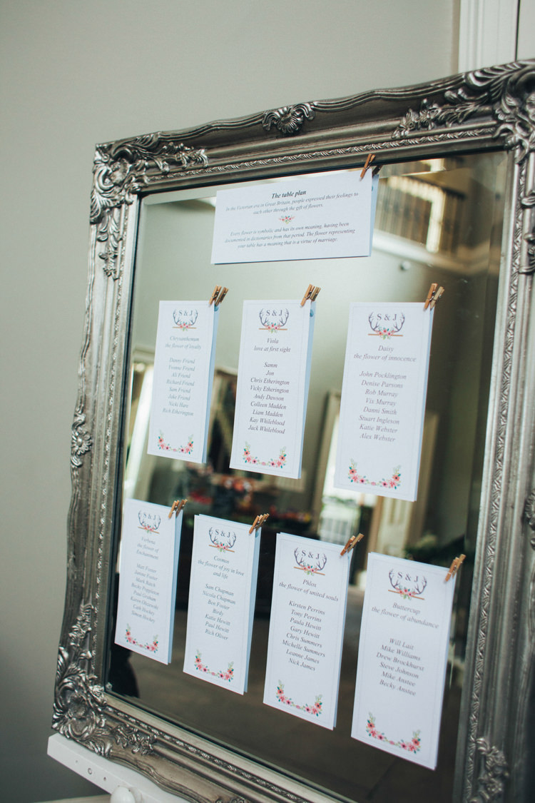 Gilt Mirror Frame Seating Chart Table Plan Ethereal Forest Eclectic Fairytale Wedding http://www.caseyavenue.co.uk/