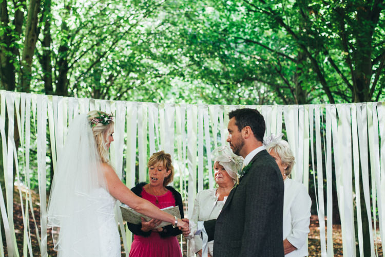 Ceremony Ribbon Backdrop Ethereal Forest Eclectic Fairytale Wedding http://www.caseyavenue.co.uk/