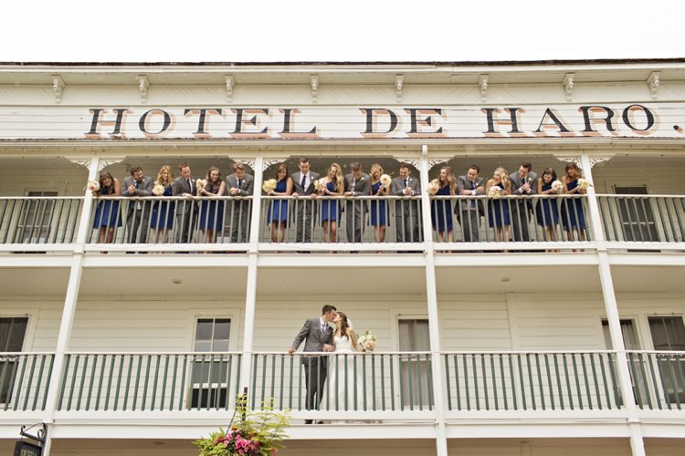 Bride Groom Bridal Party Navy Grey Roche Harbor Resort Elegant Classic Outdoor Wedding Washington http://www.courtneybowlden.com/