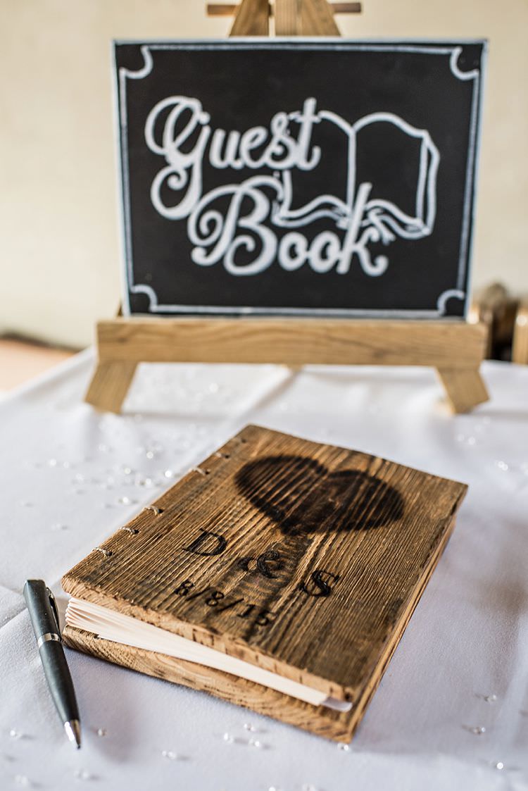 Wooden Rustic Personalised Guest Book Outdoor Festival Summer Wedding http://lighteningphotography.co.uk/