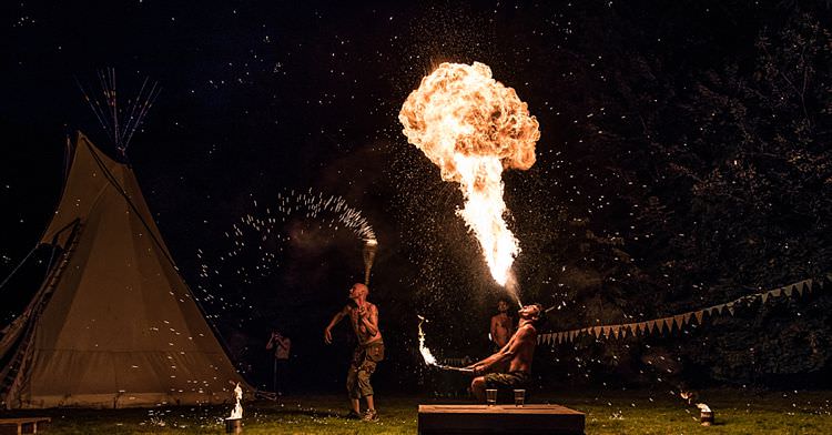 Fire Performers Entertainment Outdoor Festival Summer Wedding http://lighteningphotography.co.uk/