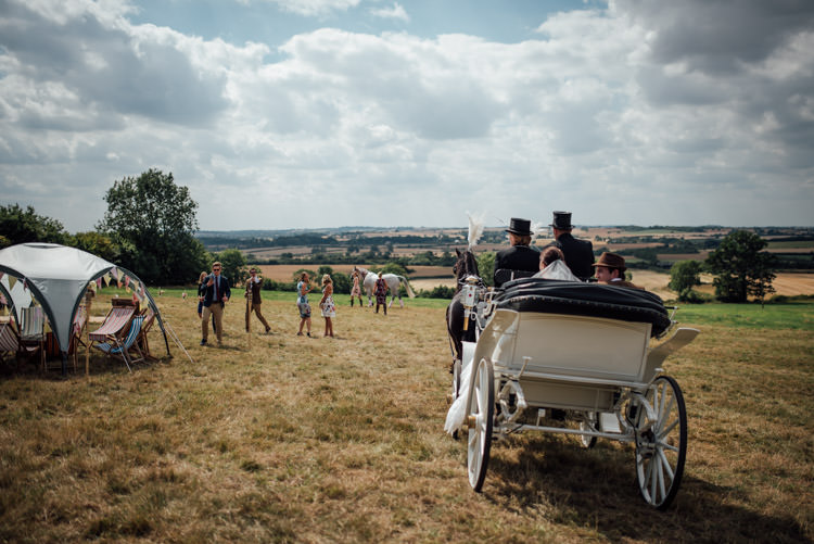 Horse Cart Quirky Rustic Hand Made Tipi Wedding http://www.mattbrownphotography.co.uk/