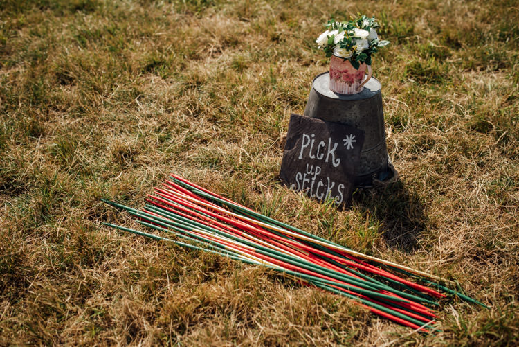 Pick Up Sticks Game Quirky Rustic Hand Made Tipi Wedding http://www.mattbrownphotography.co.uk/