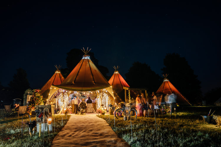 Fairy Lights Quirky Rustic Hand Made Tipi Wedding http://www.mattbrownphotography.co.uk/