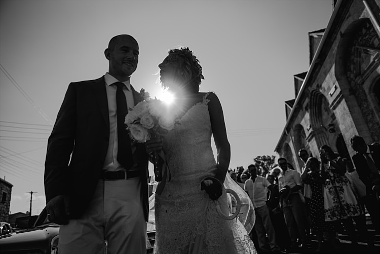 Bride Stella York Lace Gown Groom Sunshine Beautiful Traditional Greek Destination Wedding in Cyprus http://www.jonnybarratt.com/
