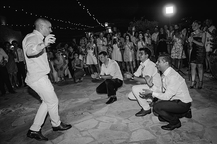 Groom Guests Dance Reception Anassa Hotel Beautiful Traditional Greek Destination Wedding in Cyprus http://www.jonnybarratt.com/