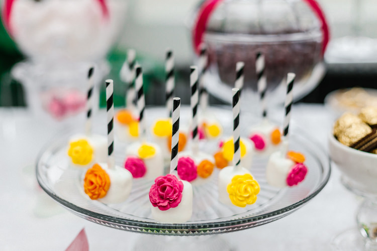 Cake Pops Modern Fresh Watercolour Wedding Ideas http://www.beatriciphotography.co.uk/ 