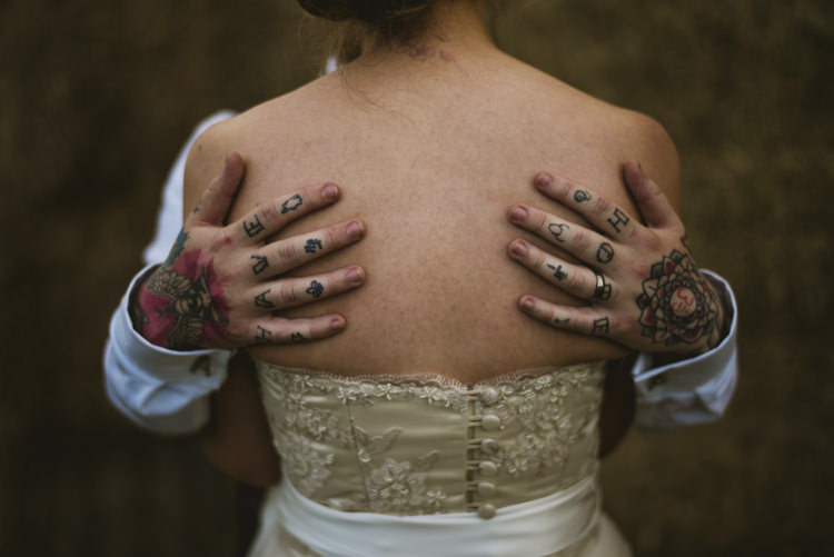 Tattoo Groom Fun Music Rustic Barn Wedding http://www.yorkplacestudios.co.uk/
