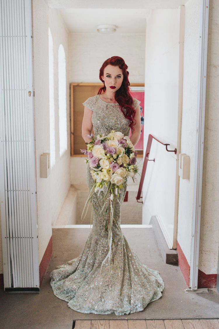Long Sequin Dress Gown Mermaid Bride Bridal Magical Fairytale Disney Wedding Ideas http://www.beckyryanphotography.co.uk/