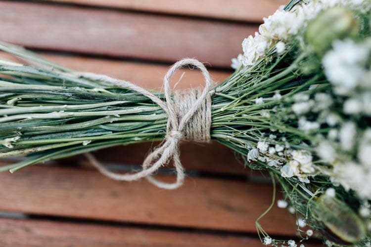 Twine Bouquet Flowers Bride Bridal Natural Rustic Yellow Wedding http://www.edbrownphotography.co.uk/