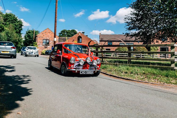 Mini Car Transport Natural Rustic Yellow Wedding http://www.edbrownphotography.co.uk/