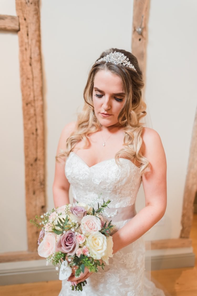 Maggie Sottero Ascher Dress Gown Bride Bridal Lace Pretty Pale Pink Country Barn Wedding http://kerriemitchell.co.uk/