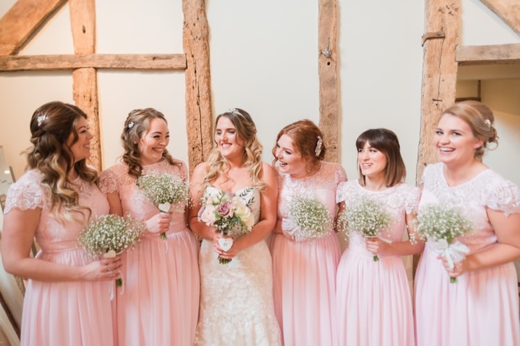 Pretty Pale Pink Country Barn Wedding http://kerriemitchell.co.uk/
