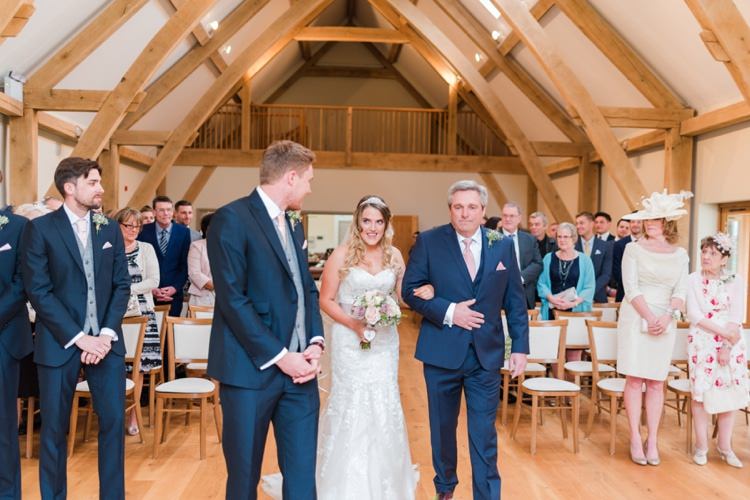 Pretty Pale Pink Country Barn Wedding http://kerriemitchell.co.uk/