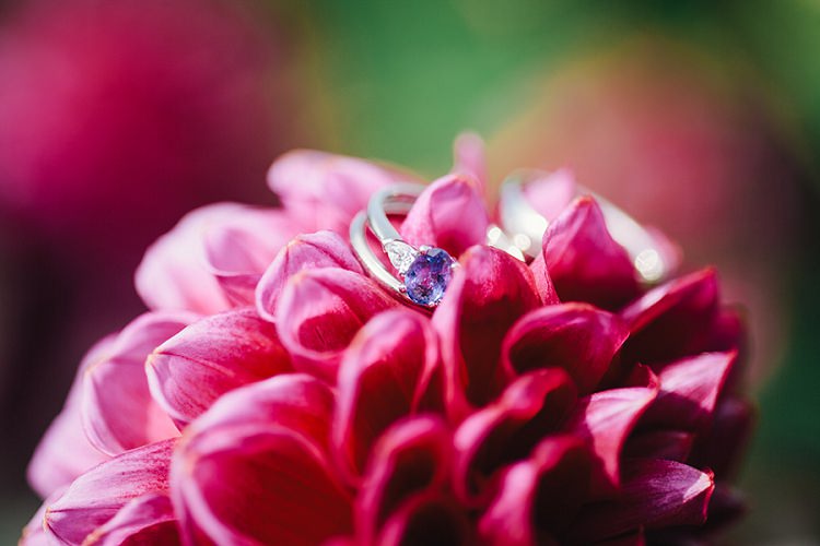 Purple Engagement Ring Amethist Rustic Woodland Floral Wedding http://kellyjphotography.co.uk/
