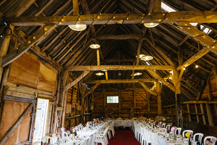 Barn Fairy Lights Vintage Home Made Farm Wedding http://www.honeyandthemoonphotography.co.uk/