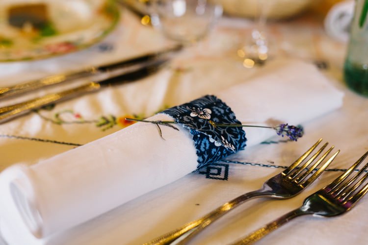 Fabric Napkin Rings Vintage Home Made Farm Wedding http://www.honeyandthemoonphotography.co.uk/