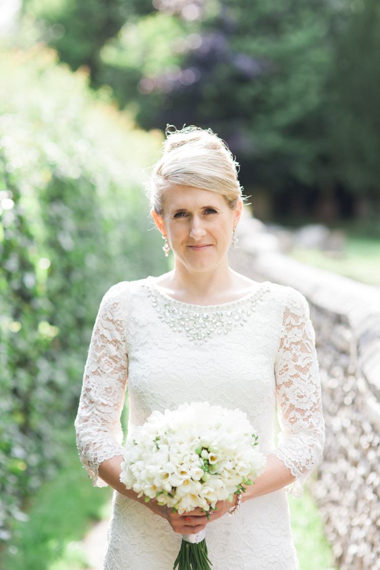 Monsoon Dress Bride Bridal Lace Short Sleeves Gown Relaxed Budget Friendly Village Hall Wedding http://www.lisadawn.co.uk/