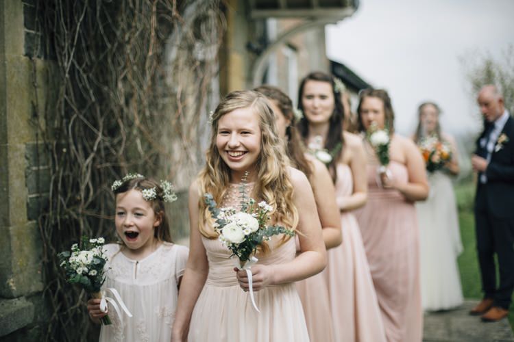Flower Girls Wild Flowers Outdoors Heartfelt DIY Wedding http://www.mattandesther.co.uk/