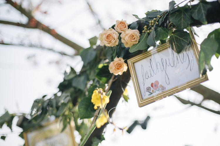 Floral Arch Arbour Ceremony Wild Flowers Outdoors Heartfelt DIY Wedding http://www.mattandesther.co.uk/