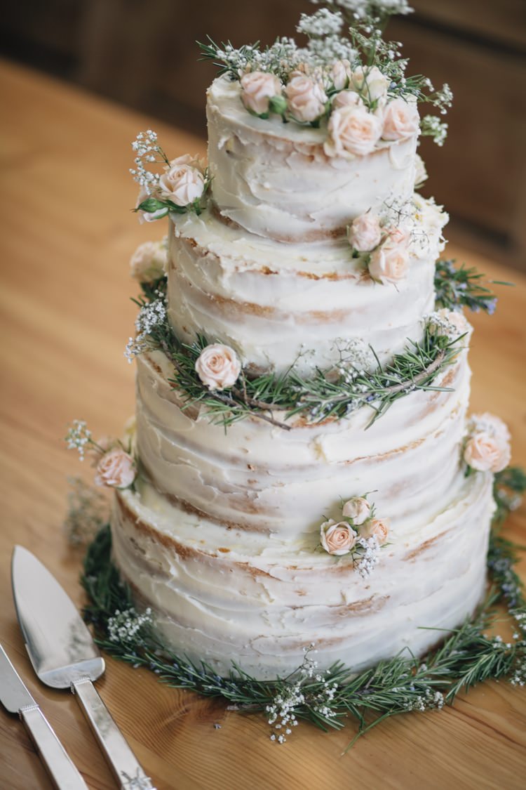 Rustic Buttercream Cake Flowers Naked Wild Flowers Outdoors Heartfelt DIY Wedding http://www.mattandesther.co.uk/