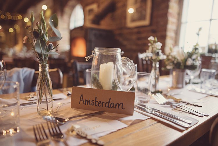 City Table Names Rustic Folksy Winter Wedding http://www.rebeccadouglas.co.uk/