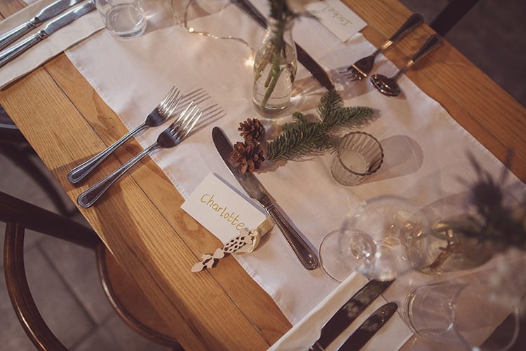 Pine Cone Fir Tree Decor Tables Rustic Folksy Winter Wedding http://www.rebeccadouglas.co.uk/