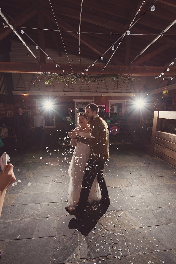 Confetti Canon Rustic Folksy Winter Wedding http://www.rebeccadouglas.co.uk/